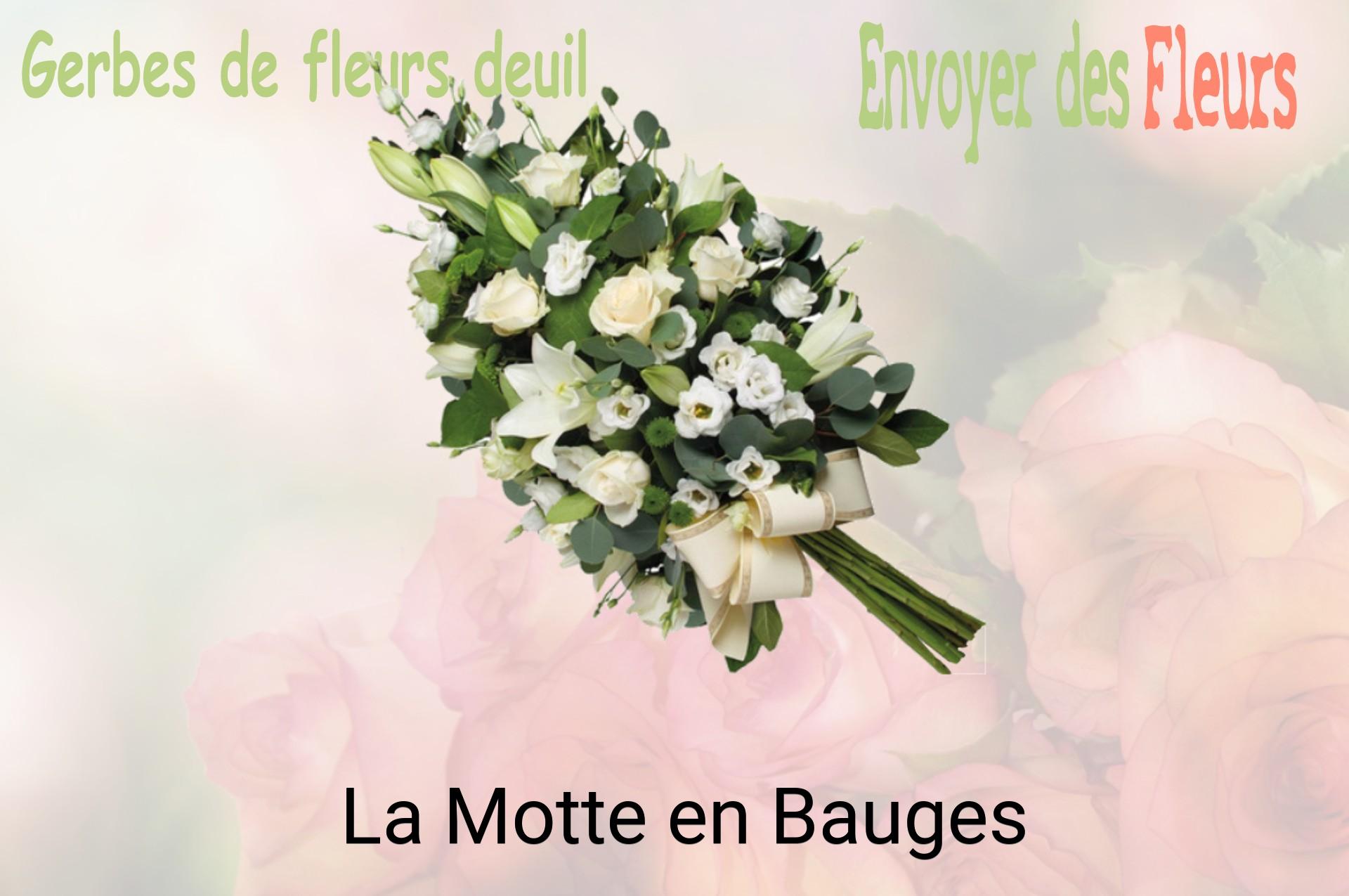 Gerbe de fleurs de deuil livrée à La Motte-en-Bauges